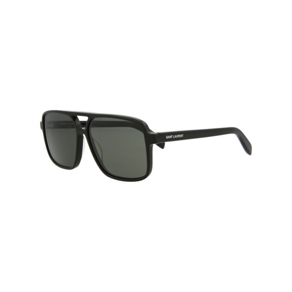 Saint Laurent Aviator-Style Acetate Sunglasses Black Womens - Picture 2 of 5